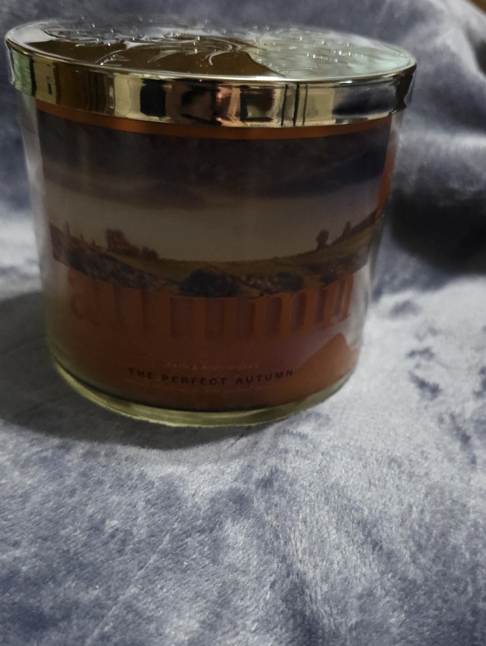 Bath & Body Works The Perfect Autumn 3-Wick Candle BBW
